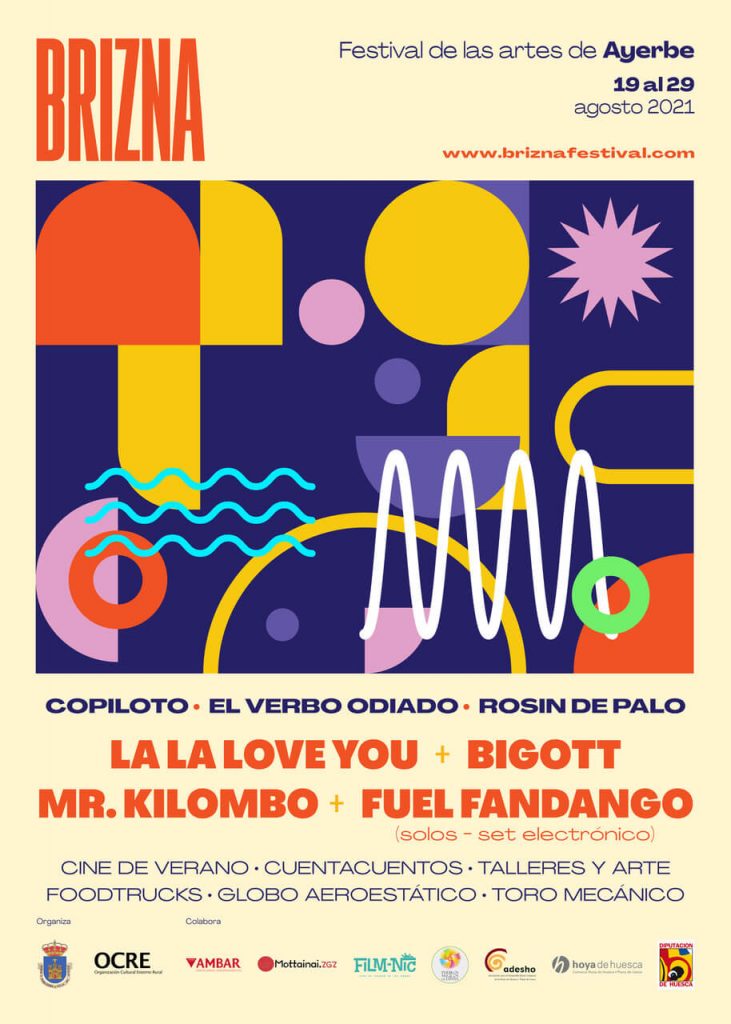 Cartel Festival Brizna (Ayerbe, Huesca)