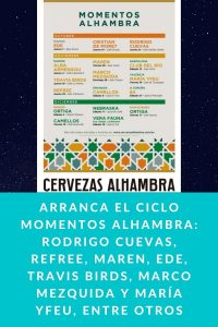 Arranca el ciclo momentos Alhambra: Rodrigo Cuevas, Refree, Maren, Ede, Travis Birds, Marco Mezquida y María Yfeu, entre otros