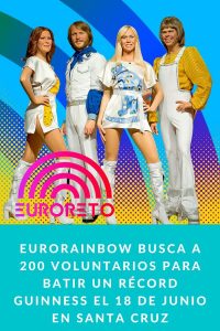 Eurorainbow busca a 200 voluntarios para batir un récord Guinness el 18 de junio en Santa Cruz