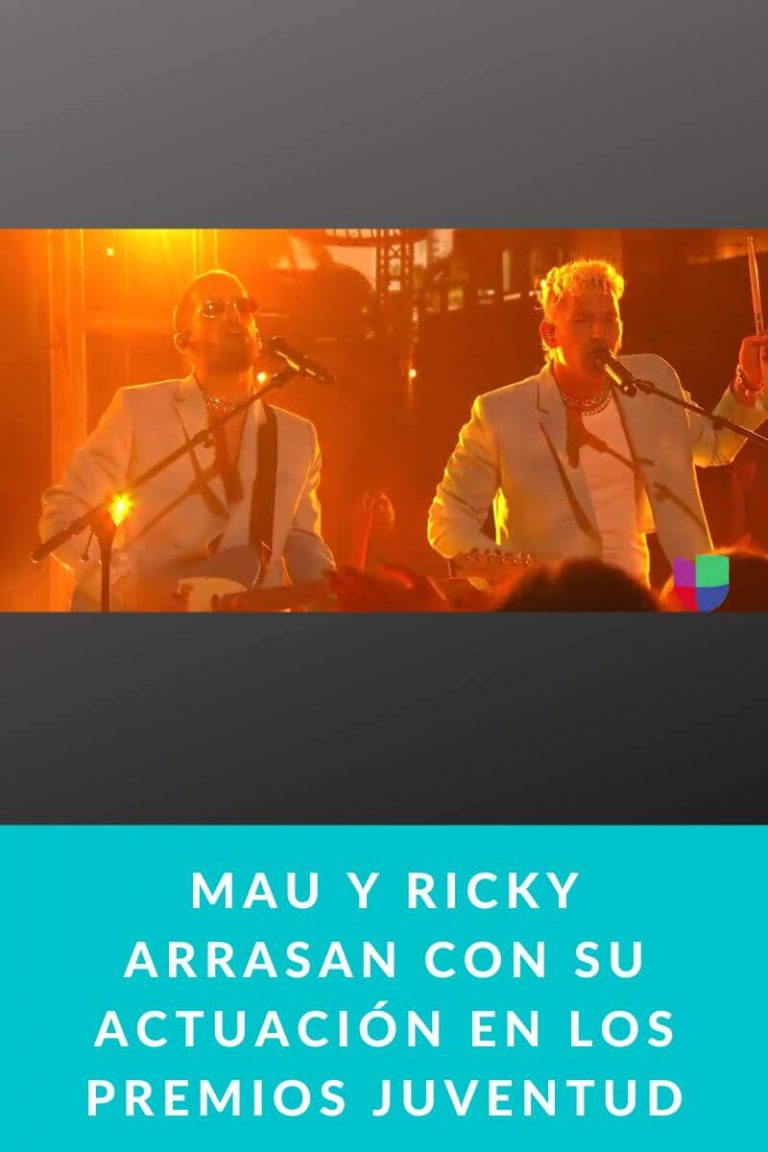 Mau y Ricky arrasan con su actuación en los premios Juventud