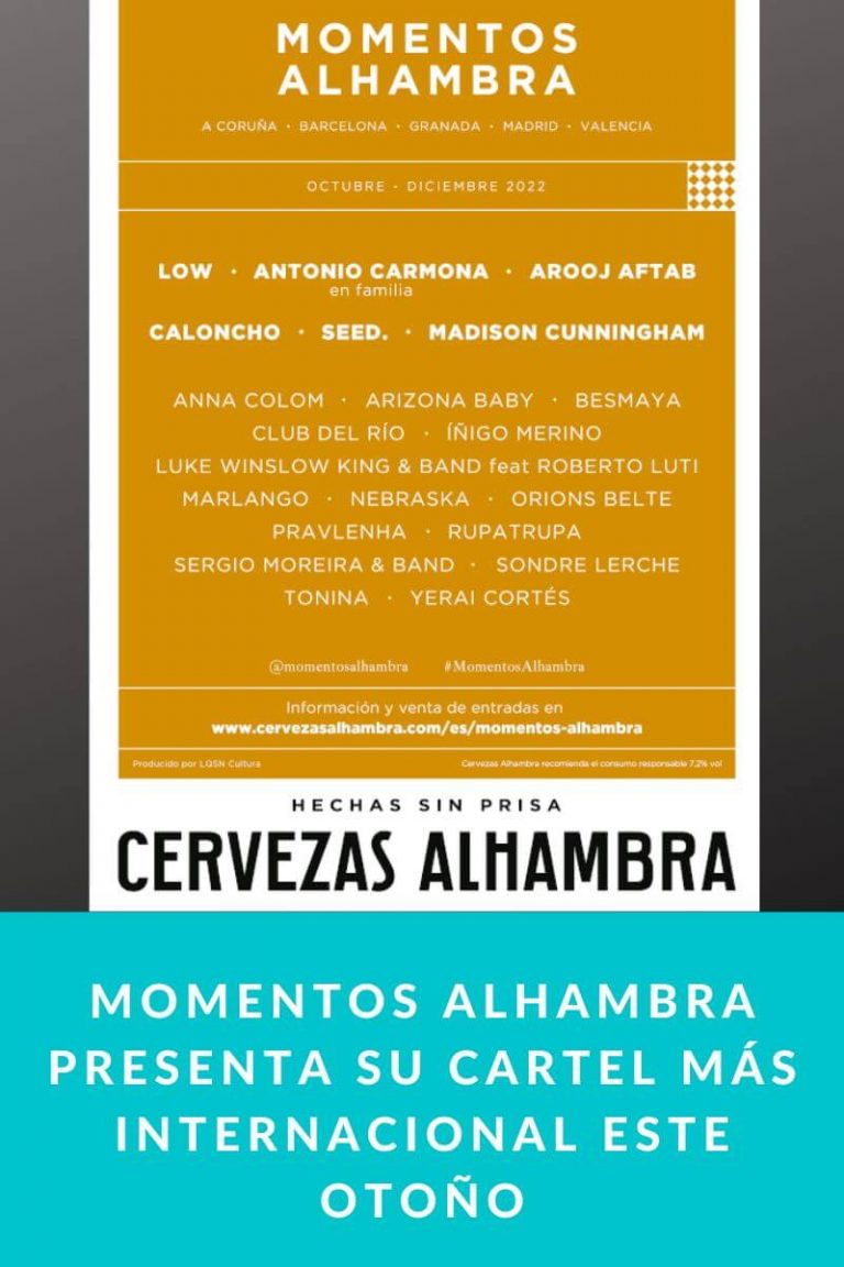 Momentos Alhambra presenta su cartel más internacional este Otoño: Low, Arooj Aftab, Caloncho, Seed., Madison Cunningham y Antonio Carmona, entre otros