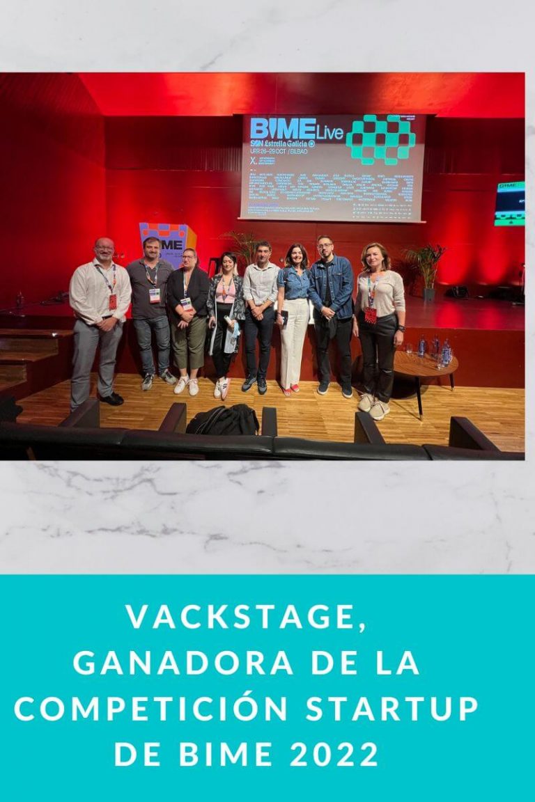 Vackstage, ganadora de la competición startup de BIME 2022
