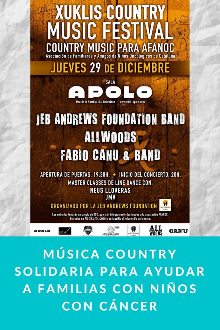 Música country solidaria para ayudar a familias con niños con cáncer