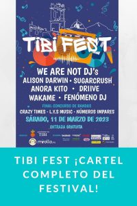 TIBI FEST ¡Cartel completo del festival!