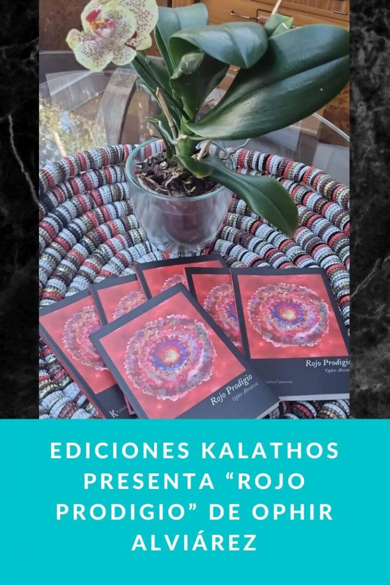  Ediciones Kalathos presenta “Rojo prodigio” de Ophir Alviárez