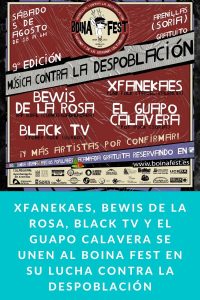 Xfanekaes, Bewis de la Rosa, Black tv y El Guapo Calavera se unen al Boina Fest en su lucha contra la despoblación