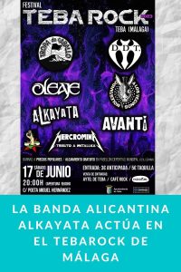 La banda alicantina Alkayata actúa en el TebaRock de Málaga