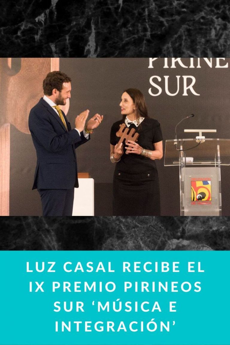 Luz Casal recibe el IX premio Pirineos Sur ‘Música e Integración’