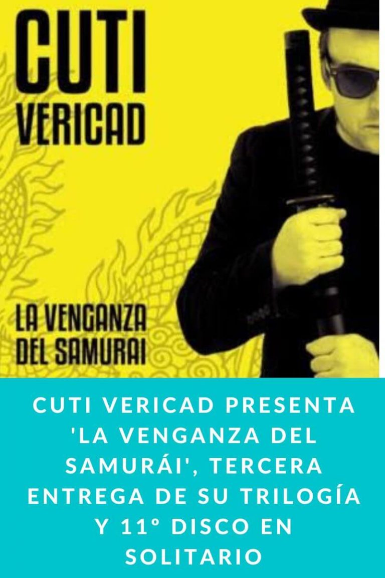 Cuti Vericad presenta ‘La venganza del Samurái’, Tercera entrega de su Trilogía y 11º disco en solitario