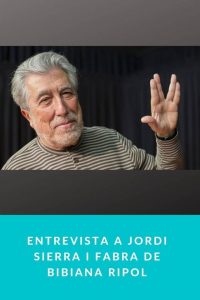 Entrevista a Jordi Sierra I Fabra de Bibiana Ripol