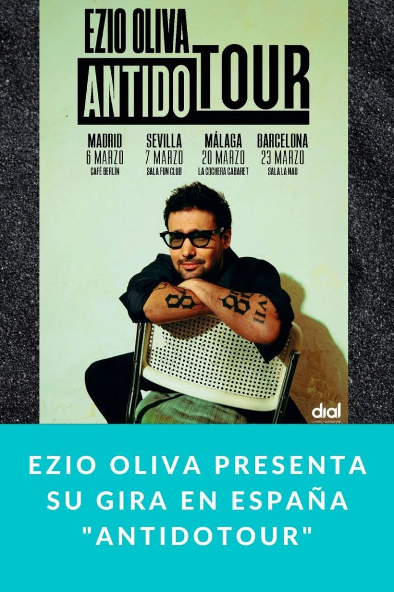 Ezio Oliva presenta su gira en España «Antidotour»