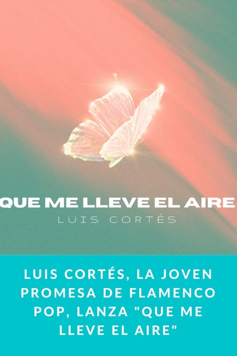 Luis Cortés, la joven promesa de flamenco pop, lanza «Que me lleve el aire»