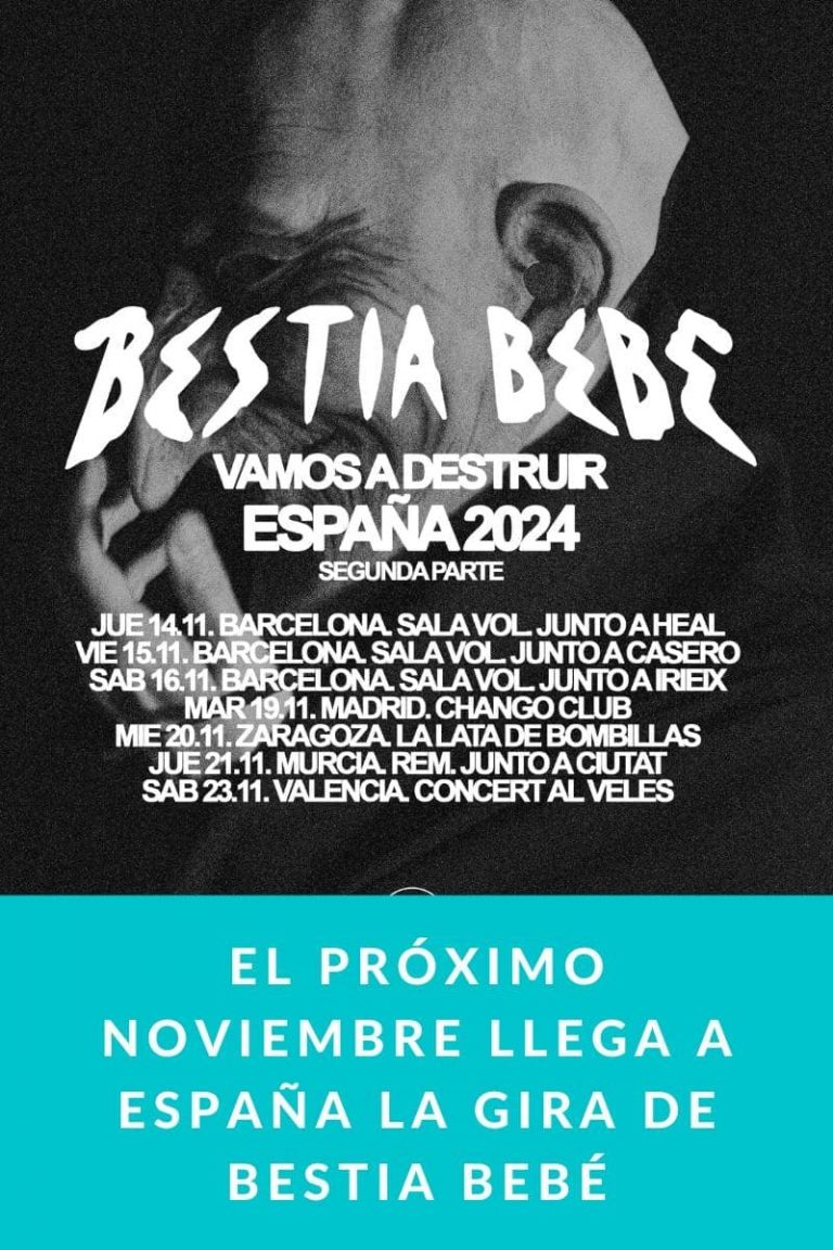 El próximo noviembre llega a España la gira de Bestia Bebé