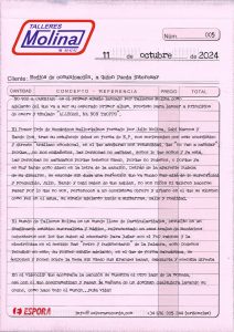 Factura Talleres Molina