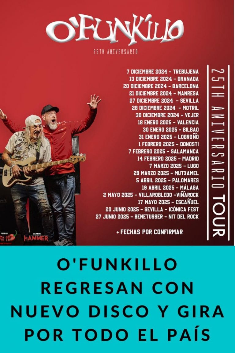 O’FUNKILLO REGRESAN CON NUEVO DISCO Y GIRA POR TODO EL PAÍS