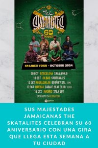 Sus majestades jamaicanas The Skatalites celebran su 60 aniversario con una gira que llega esta semana a tu ciudad