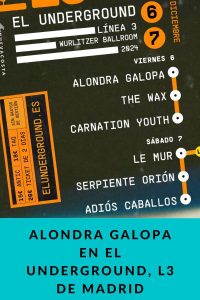 Alondra Galopa en EL Underground, L3 de Madrid