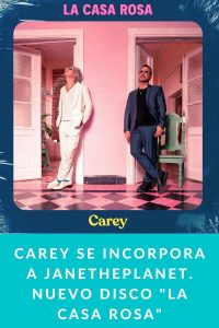 CAREY se incorpora a Janetheplanet. Nuevo disco "La Casa Rosa"