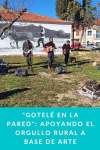 "Gotelé en la pared": apoyando el Orgullo Rural a base de arte