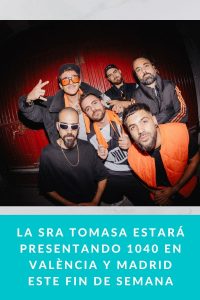 La Sra Tomasa estará presentando 1040 en València y Madrid este fin de semana