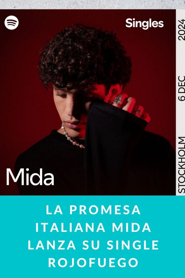 La promesa italiana MIDA lanza su single ROJOFUEGO