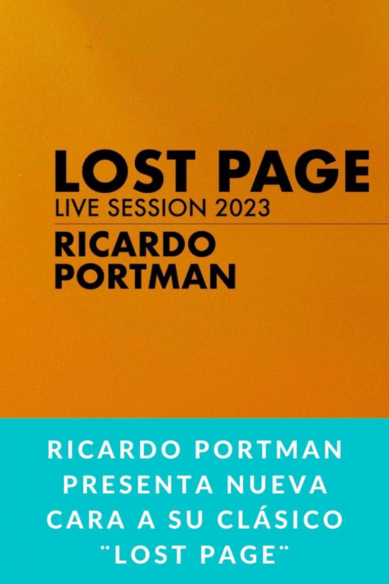 Ricardo Portman presenta nueva cara a su clásico ¨Lost Page¨