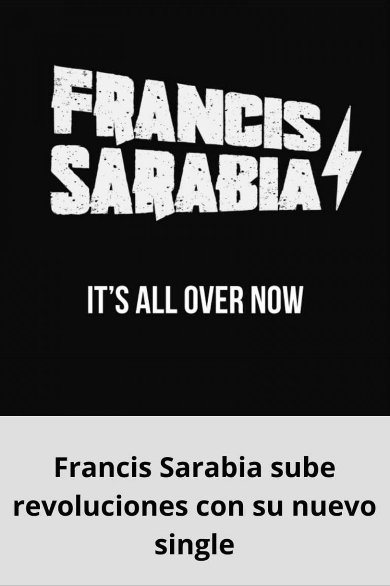 Francis Sarabia sube revoluciones con su nuevo single