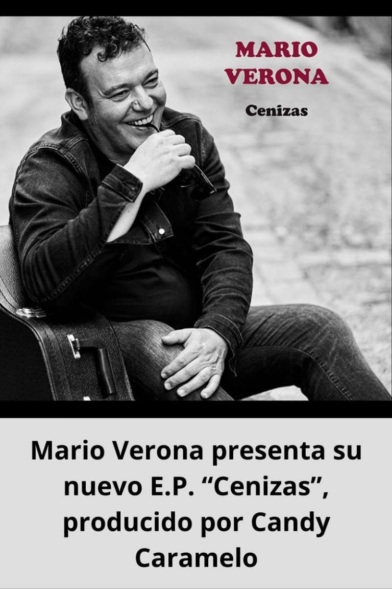 Mario Verona presenta su nuevo E.P. “Cenizas”, producido por Candy Caramelo