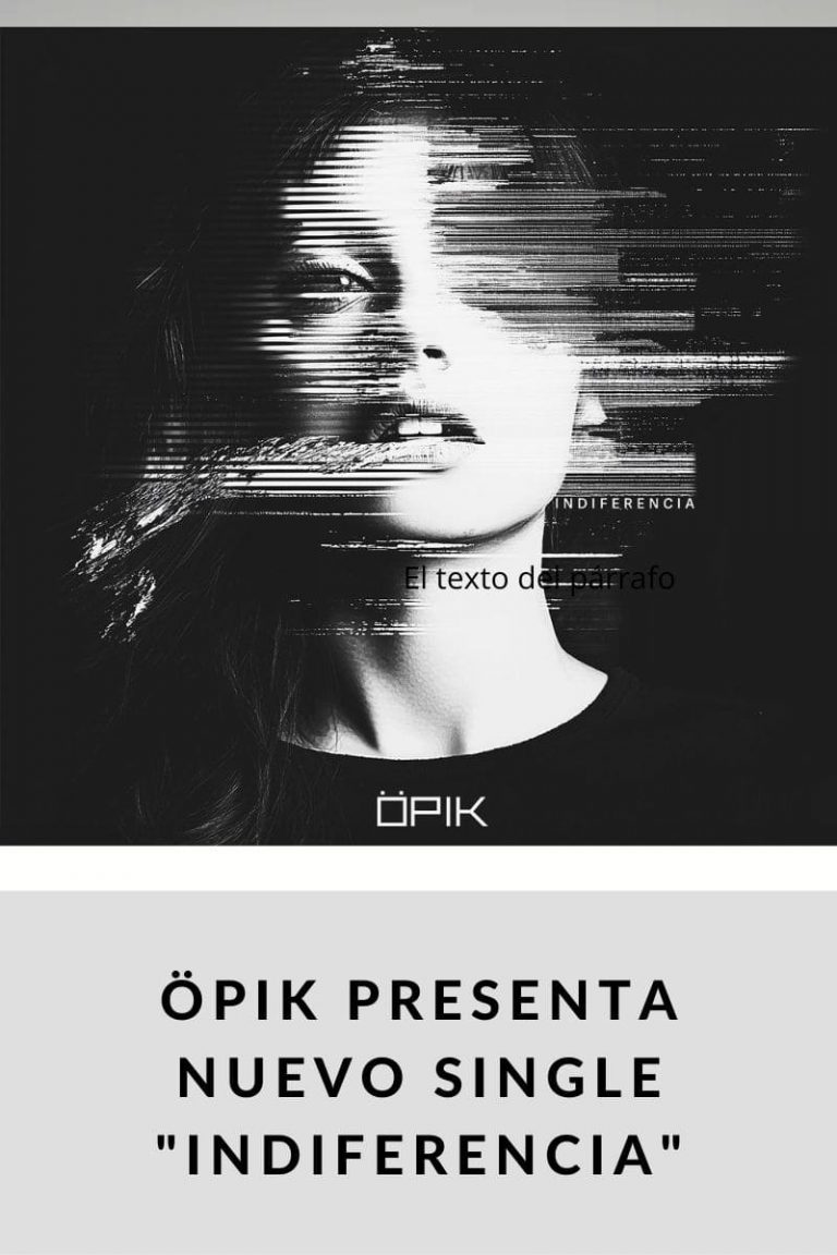 Öpik presenta nuevo single «Indiferencia»