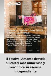El Festival Amante desvela su cartel más numeroso y reivindica su esencia independiente