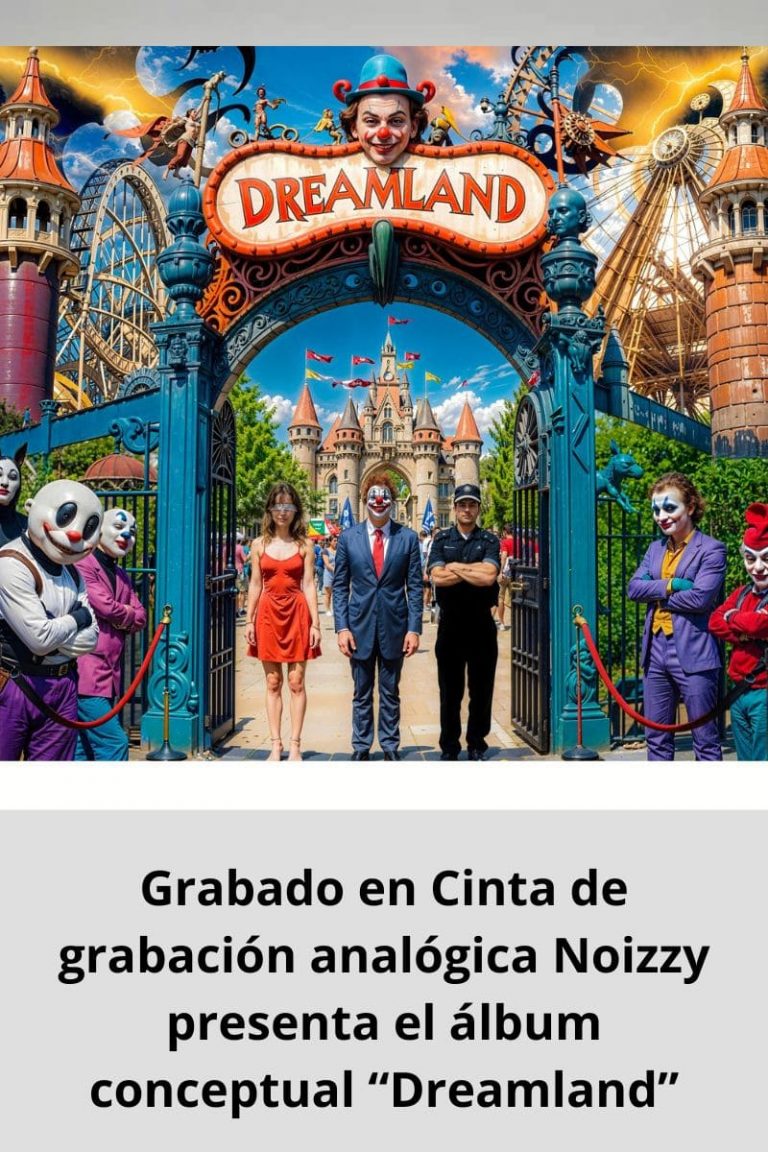 Grabado en Cinta de grabación analógica Noizzy presenta el álbum conceptual “Dreamland”