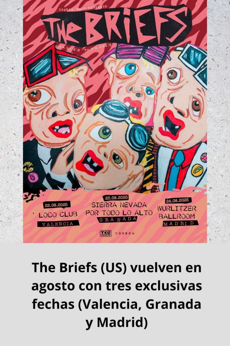 The Briefs (US) vuelven en agosto con tres exclusivas fechas (Valencia, Granada y Madrid)