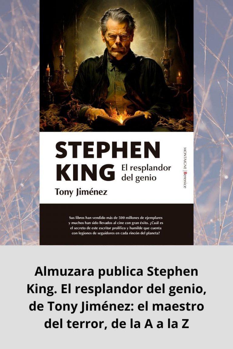 Almuzara publica Stephen King. El resplandor del genio, de Tony Jiménez: el maestro del terror, de la A a la Z