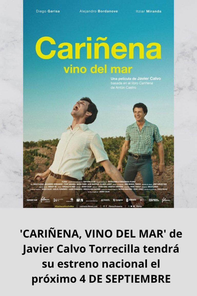 ‘CARIÑENA, VINO DEL MAR’ de Javier Calvo Torrecilla tendrá su estreno nacional el próximo 4 DE SEPTIEMBRE