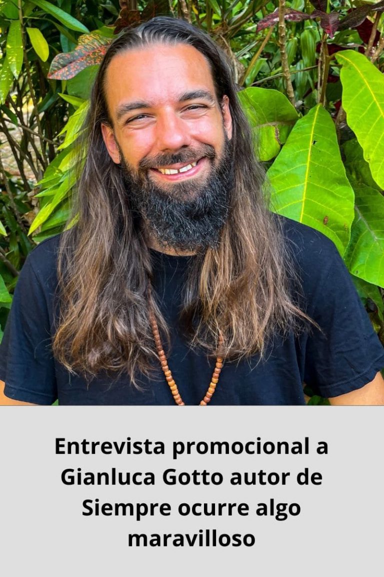 Entrevista promocional a Gianluca Gotto autor de Siempre ocurre algo maravilloso