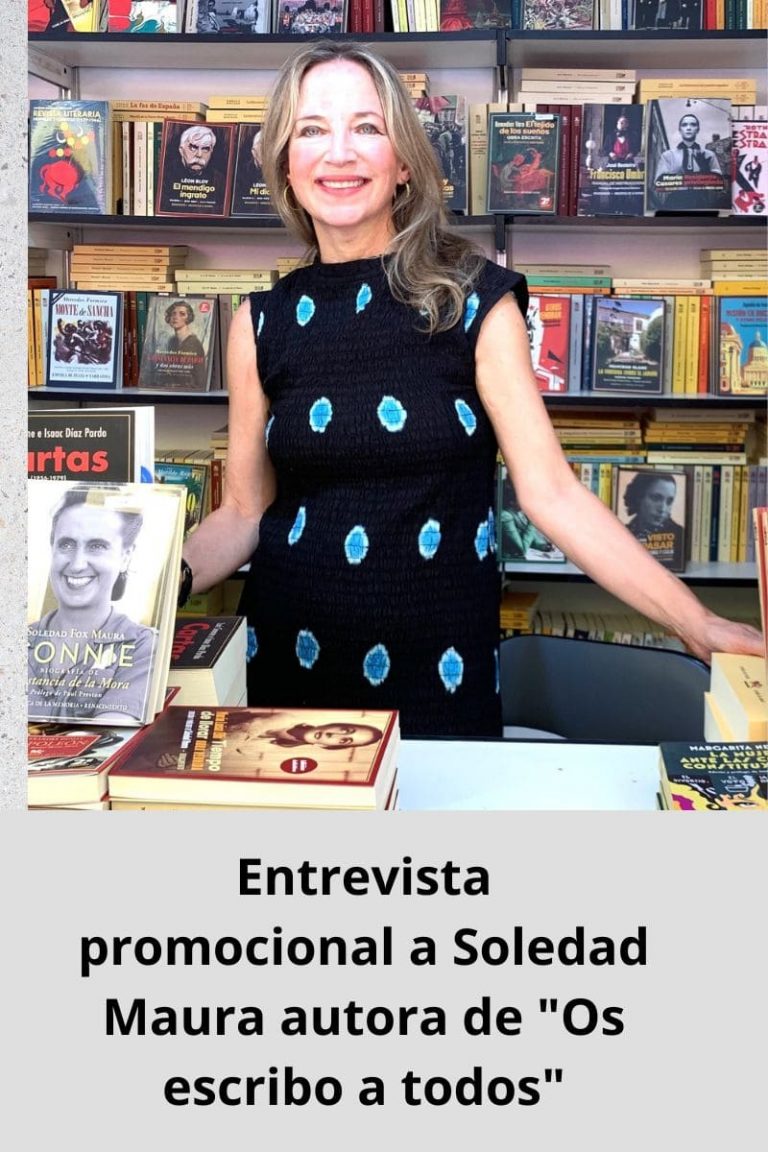 Entrevista promocional a Soledad Maura autora de «Os escribo a todos»