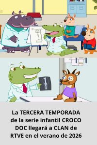La TERCERA TEMPORADA de la serie infantil CROCO DOC llegará a CLAN de RTVE en el verano de 2026