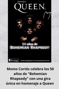 Momo Cortés celebra los 50 años de Bohemian Rhapsody con una gira única en homenaje a Queen