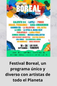 Festival Boreal, un programa único y diverso con artistas de todo el Planeta