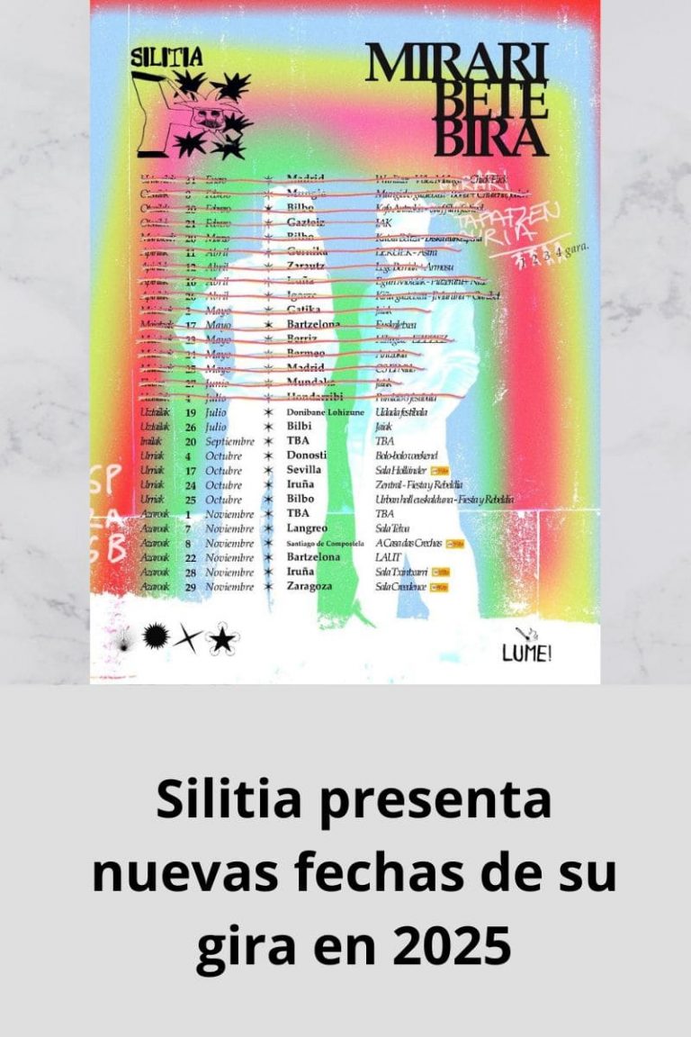 Silitia presenta nuevas fechas de su gira en 2025