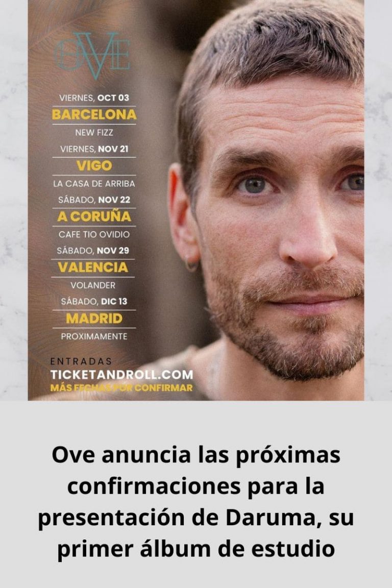 Ove anuncia las próximas confirmaciones para la presentación de «Daruma», su primer álbum de estudio