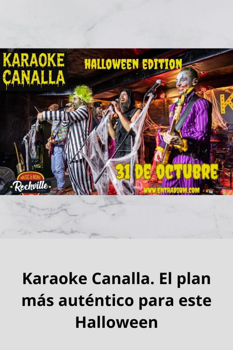 Karaoke Canalla. El plan más auténtico para este Halloween