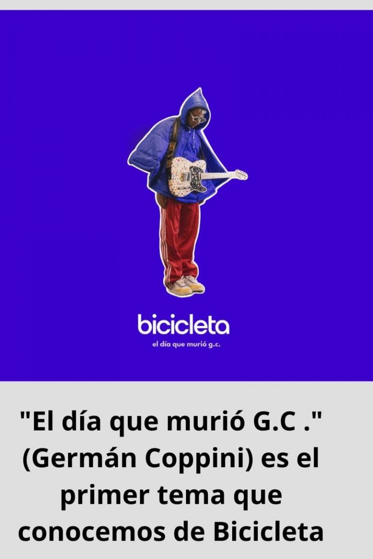 «El día que murió G.C .» (Germán Coppini) es el primer tema que conocemos de Bicicleta