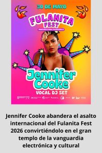 Jennifer Cooke abandera el asalto internacional del Fulanita Fest 2026 convirtiéndolo en el gran templo de la vanguardia electrónica y cultural