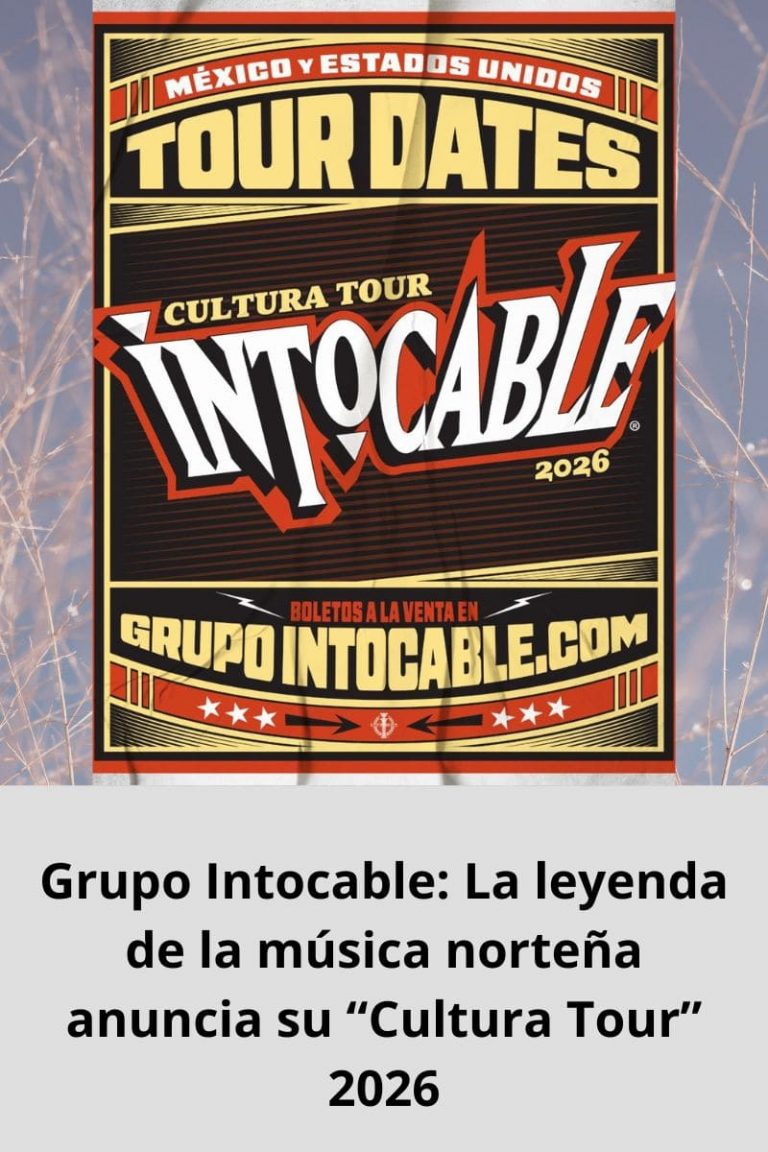 Grupo Intocable: La leyenda de la música norteña anuncia su “Cultura Tour” 2026