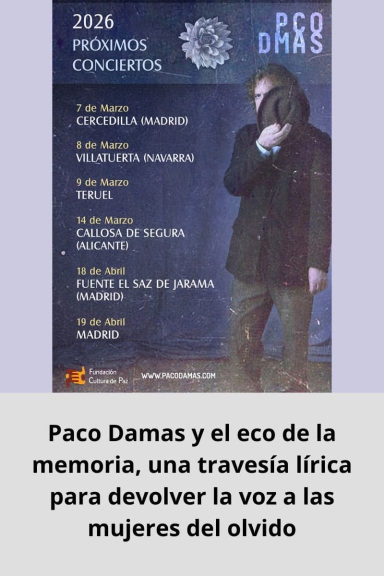 Paco Damas y el eco de la memoria, una travesía lírica para devolver la voz a las mujeres del olvido