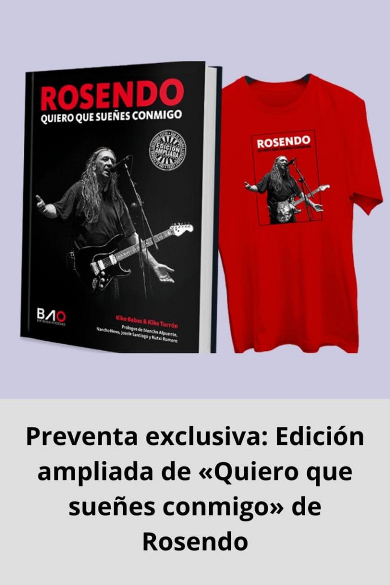 Preventa exclusiva: Edición ampliada de «Quiero que sueñes conmigo» de Rosendo