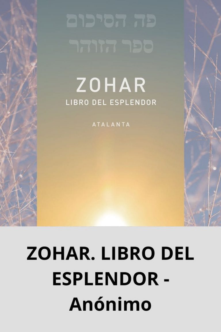 ZOHAR. LIBRO DEL ESPLENDOR – Anónimo