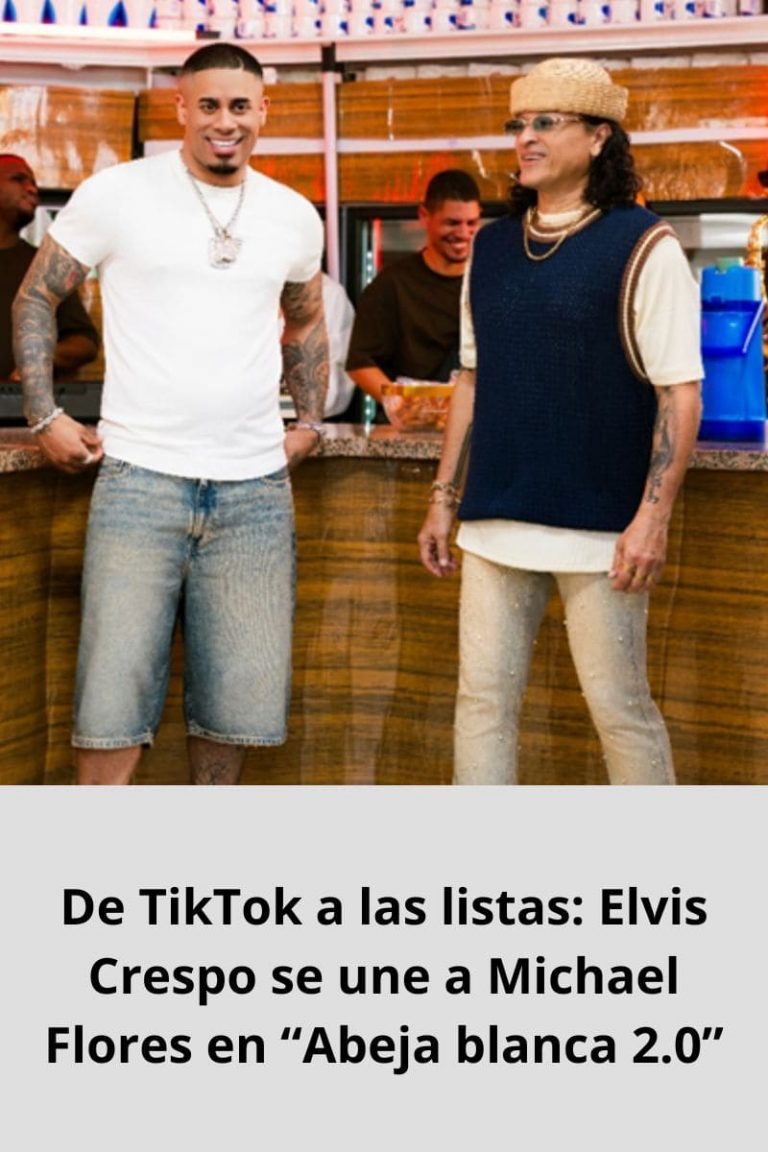 De TikTok a las listas: Elvis Crespo se une a Michael Flores en “Abeja blanca 2.0”