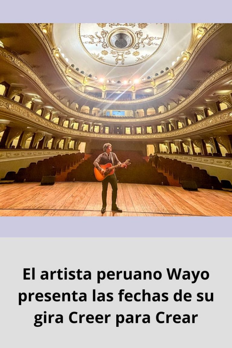 El artista peruano Wayo presenta las fechas de su gira Creer para Crear